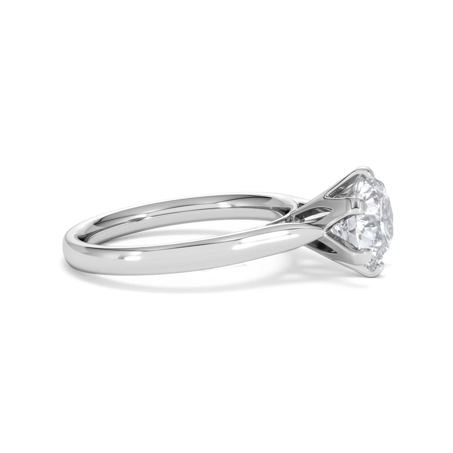2 Ct Diamond Engagement Ring High Set Chloe Lab F/VS1 18K White Gold - Image 24