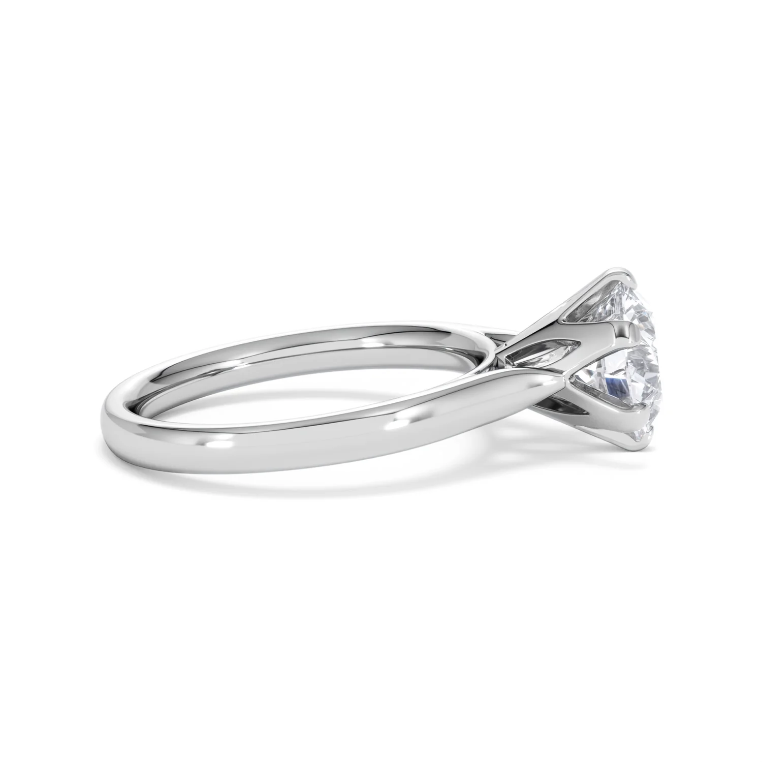 2 Ct Diamond Engagement Ring High Set Chloe Lab F/VS1 18K White Gold - Image 27
