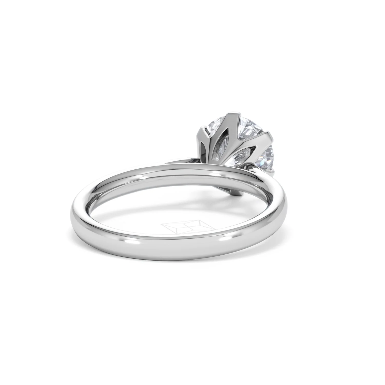 2 Ct Diamond Engagement Ring High Set Chloe Lab F/VS1 18K White Gold - Image 43