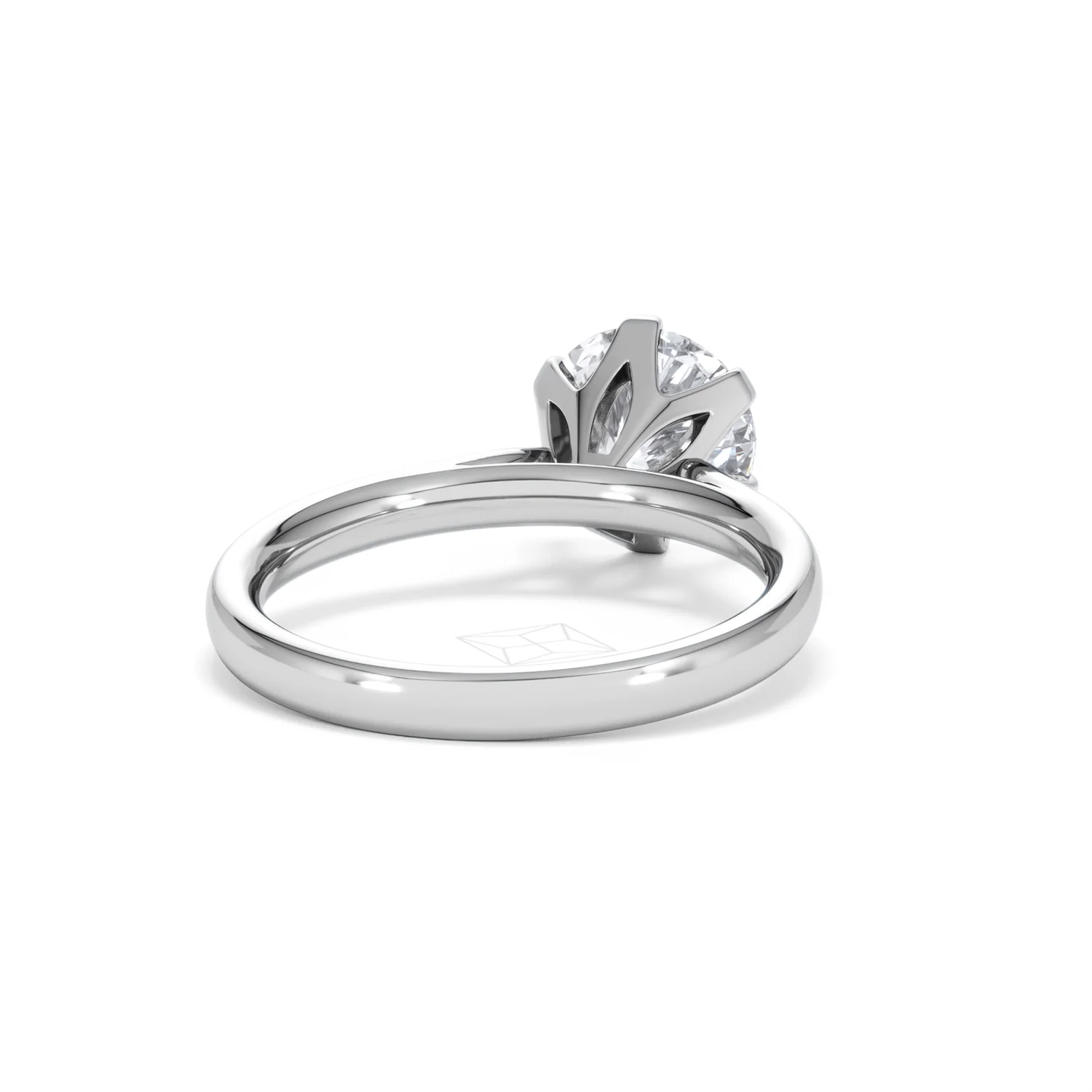 2 Ct Diamond Engagement Ring High Set Chloe Lab F/VS1 18K White Gold - Image 44