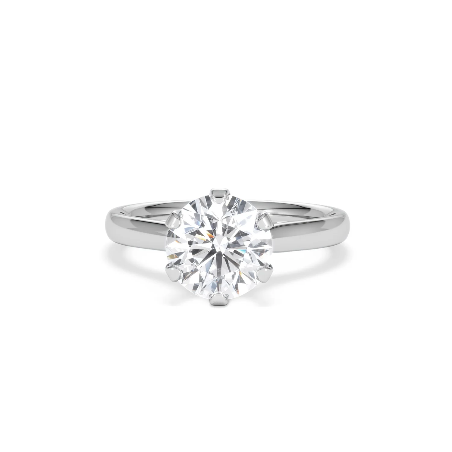 2 Ct Diamond Engagement Ring High Set Chloe Lab F/VS1 18K White Gold - Image 87