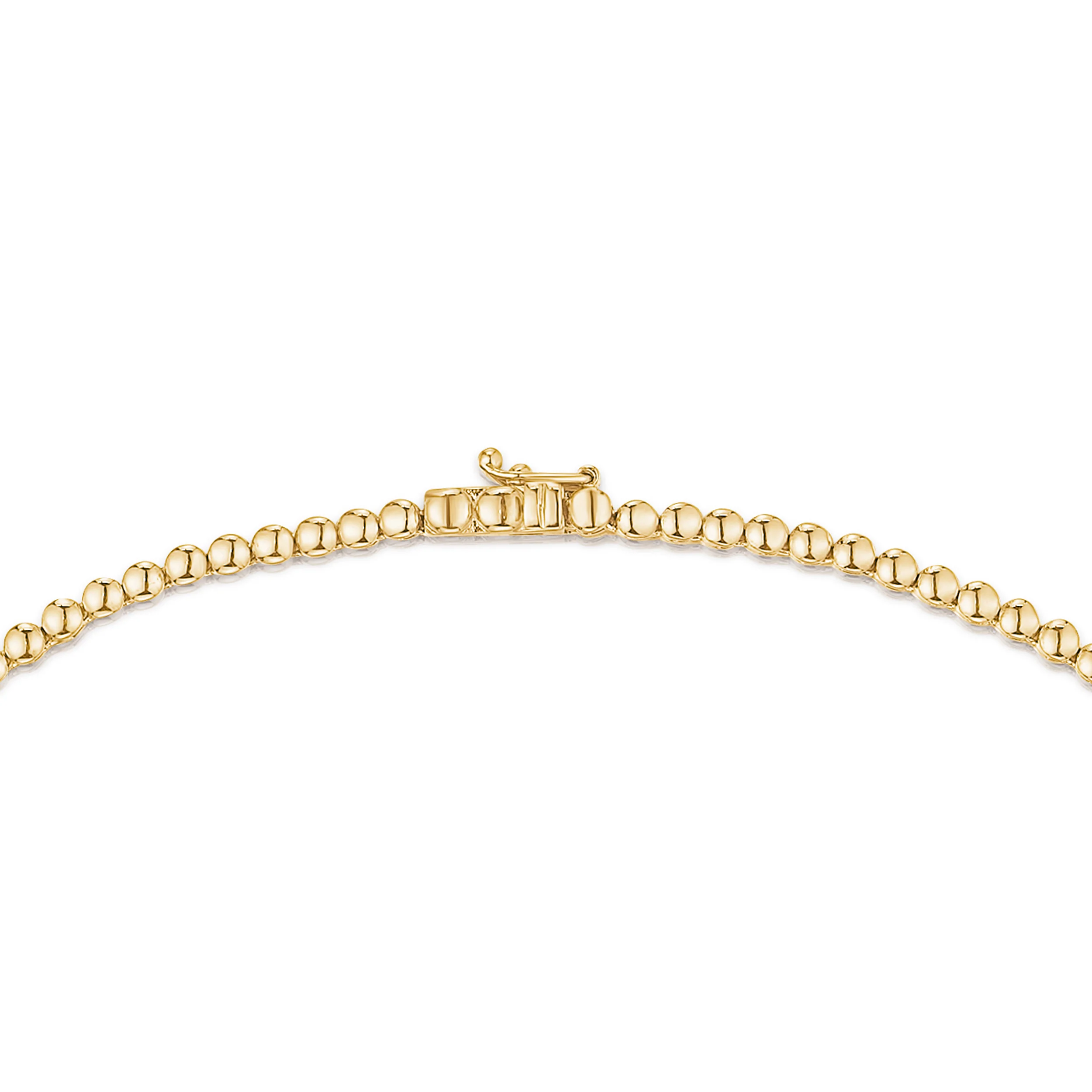 5.00ct Lab Diamond Tennis Necklace 3/4 Set in 9K Gold F/VS - Image 4