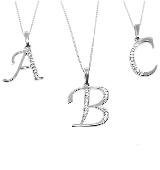 925 Silver Lab Diamond Initial 'Q' Necklace 0.05ct - Image 2