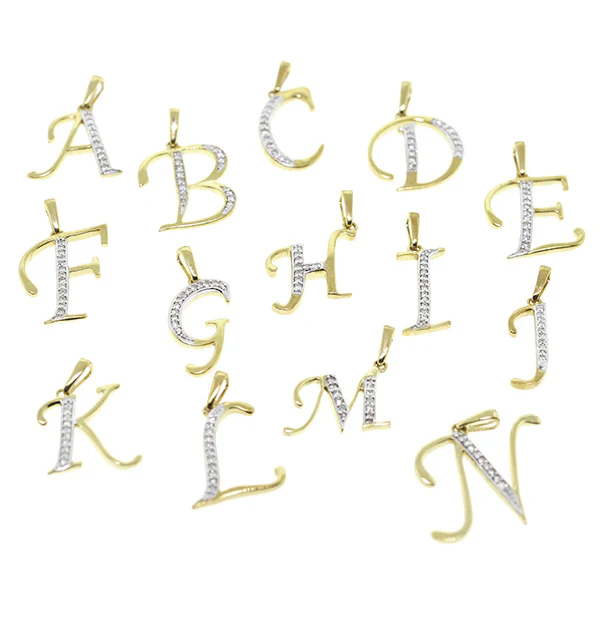 9K Gold Diamond Initial 'N' Necklace 0.05ct - Image 2