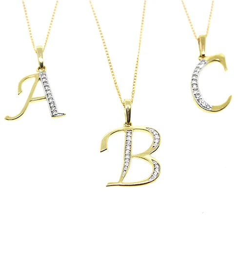9K Gold Diamond Initial 'U' Necklace 0.05ct - Image 2