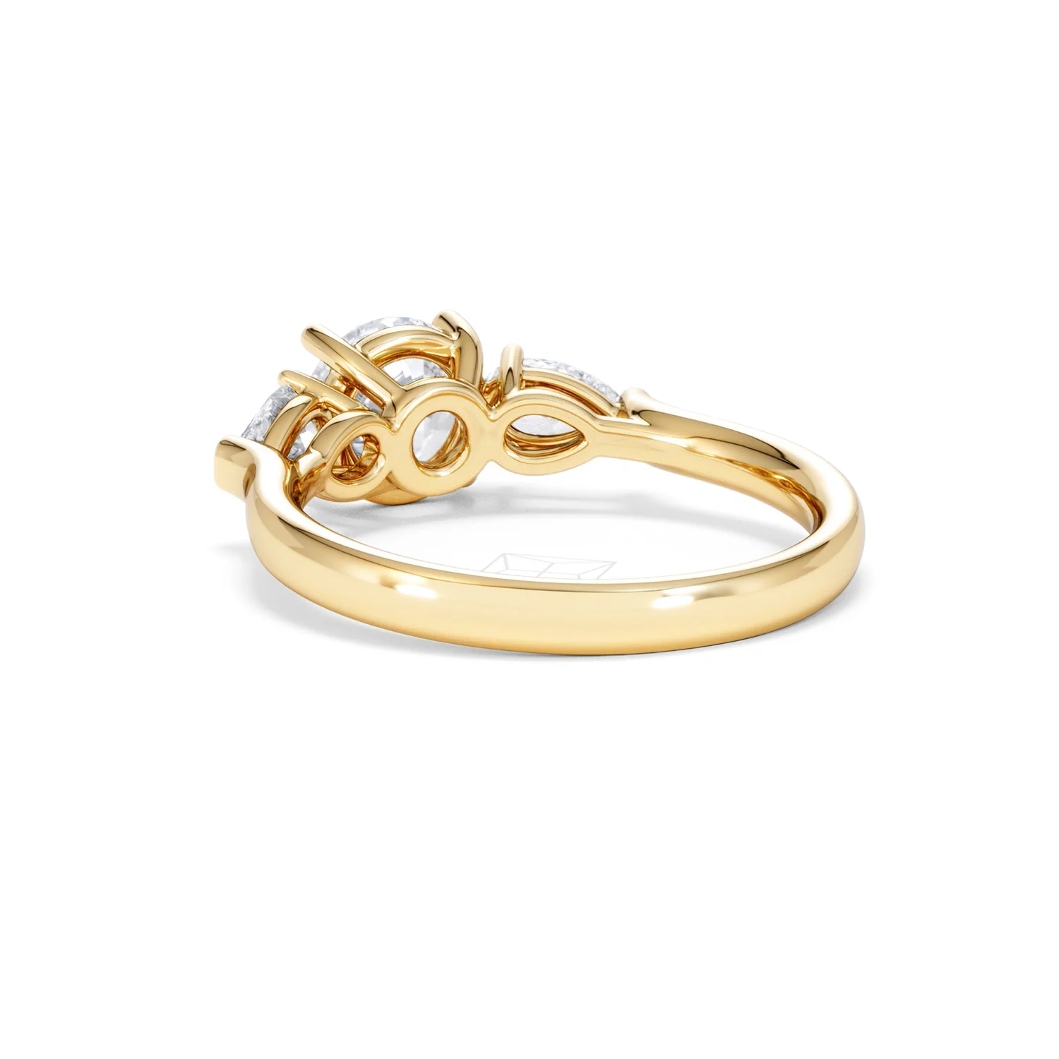 Adore 1.50ct Round Cut Lab Diamond 3 Stone Engagement Ring in 18K Yellow Gold - Image 55