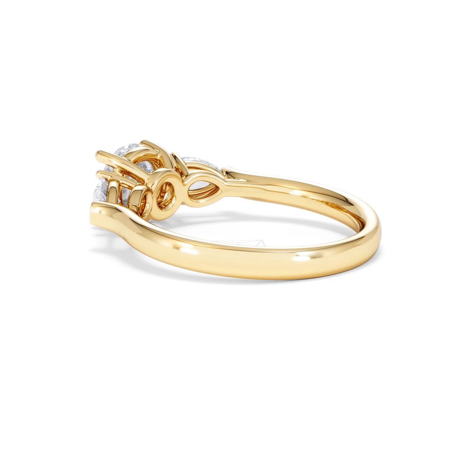 Adore 1.50ct Round Cut Lab Diamond 3 Stone Engagement Ring in 18K Yellow Gold - Image 60