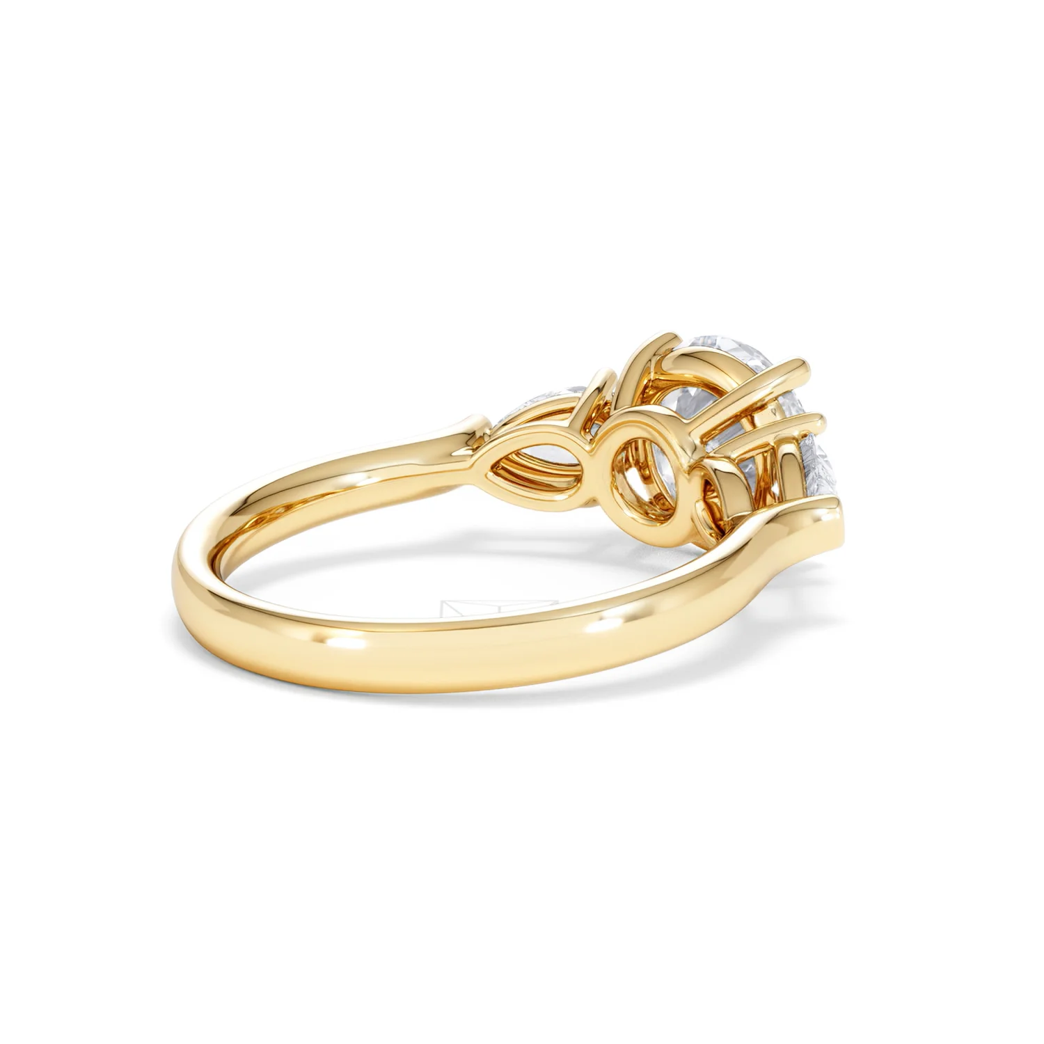 Adore 2.60ct Round Cut Lab Diamond 3 Stone Engagement Ring in 18K Yellow Gold - Image 37
