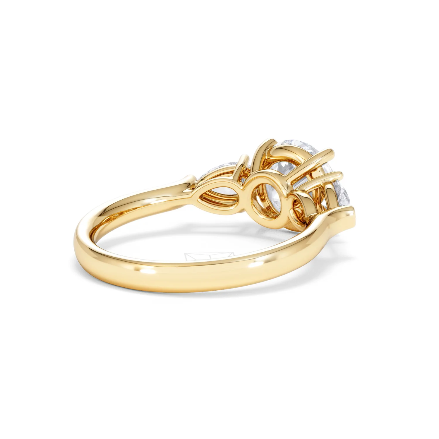 Adore 2.60ct Round Cut Lab Diamond 3 Stone Engagement Ring in 18K Yellow Gold - Image 38
