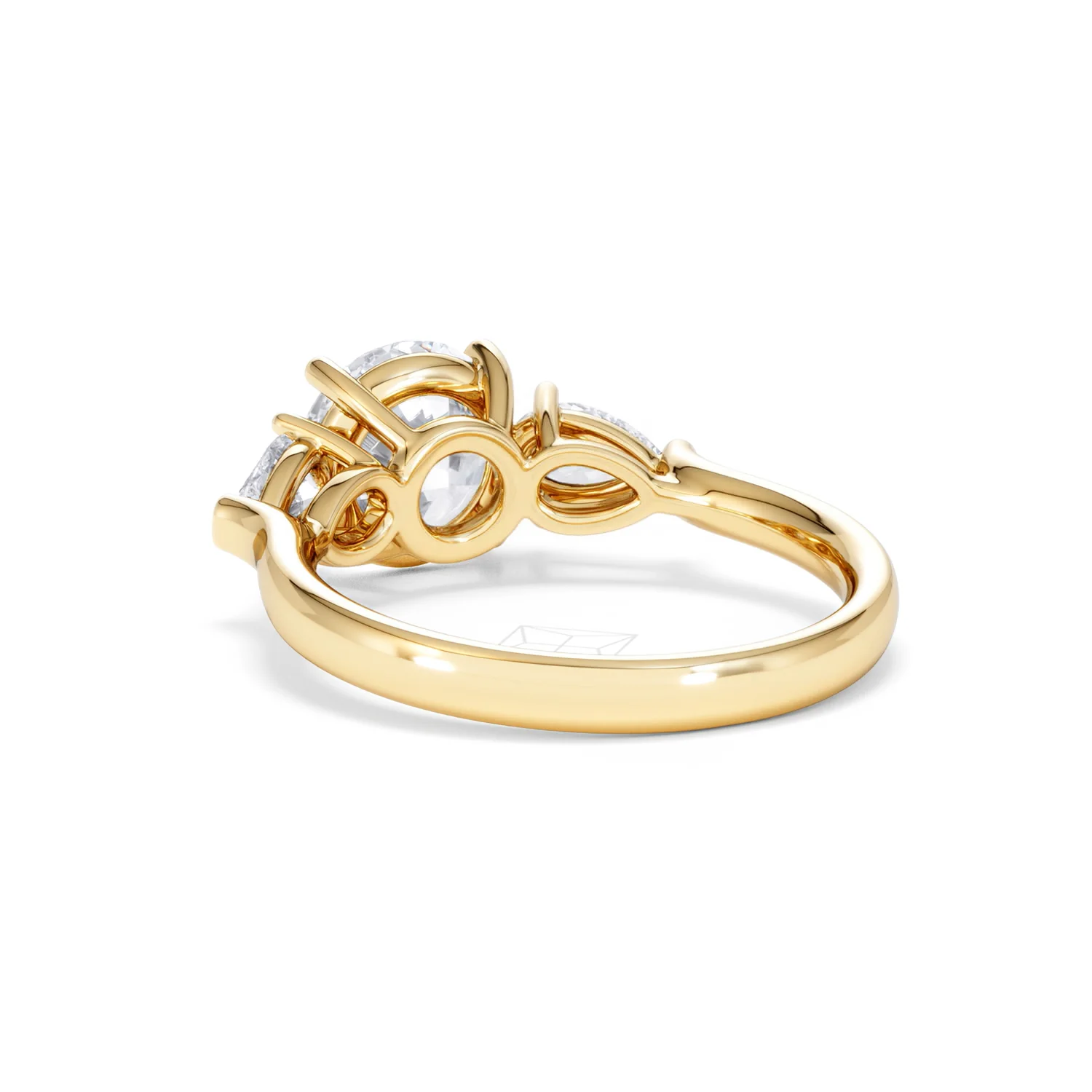 Adore 2.60ct Round Cut Lab Diamond 3 Stone Engagement Ring in 18K Yellow Gold - Image 53