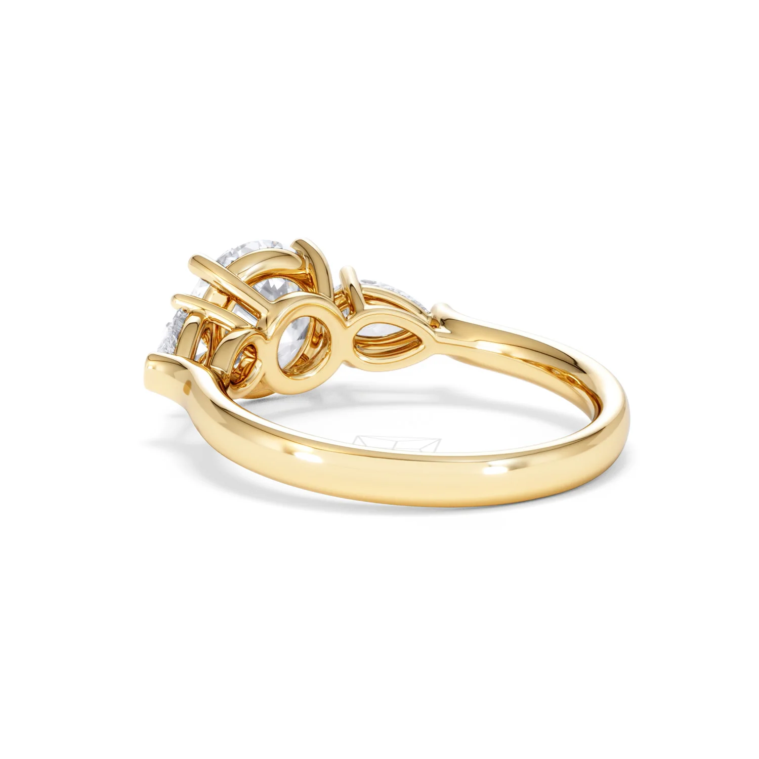 Adore 2.60ct Round Cut Lab Diamond 3 Stone Engagement Ring in 18K Yellow Gold - Image 55