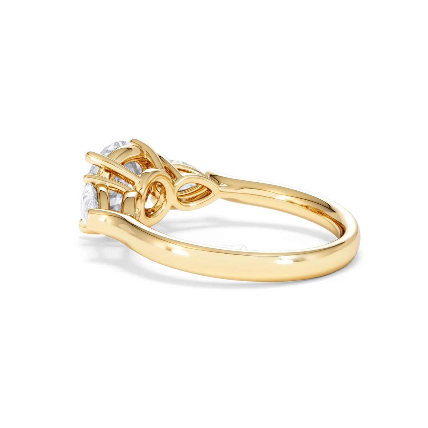 Adore 2.60ct Round Cut Lab Diamond 3 Stone Engagement Ring in 18K Yellow Gold - Image 59
