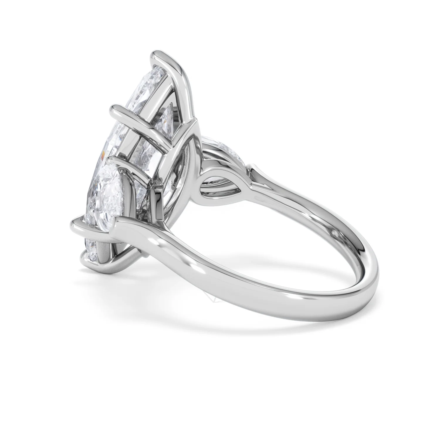 Adore 6.00ct Marquise Cut Lab Diamond 3 Stone Engagement Ring in Platinum - Image 60