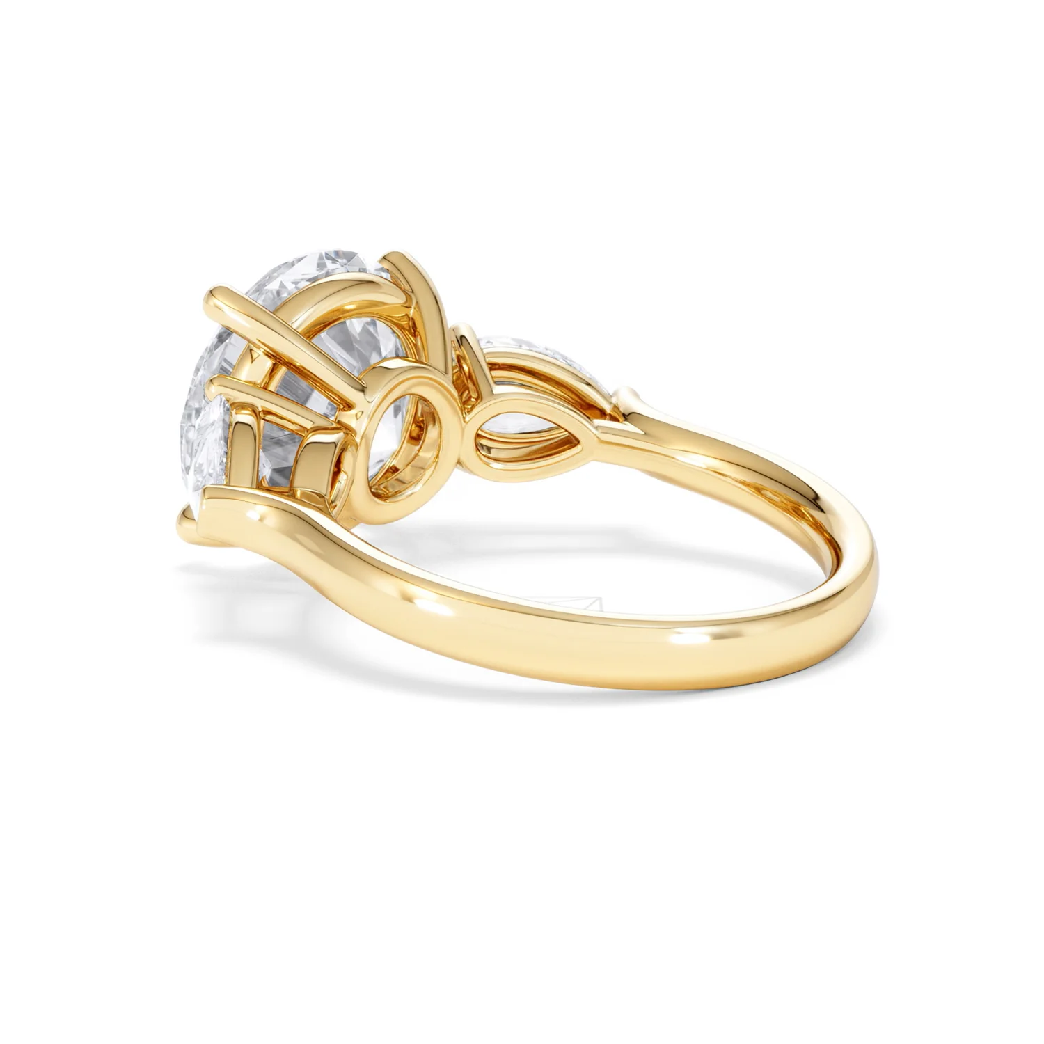 Adore 6.00ct Round Cut Lab Diamond 3 Stone Engagement Ring in 18K Yellow Gold - Image 57