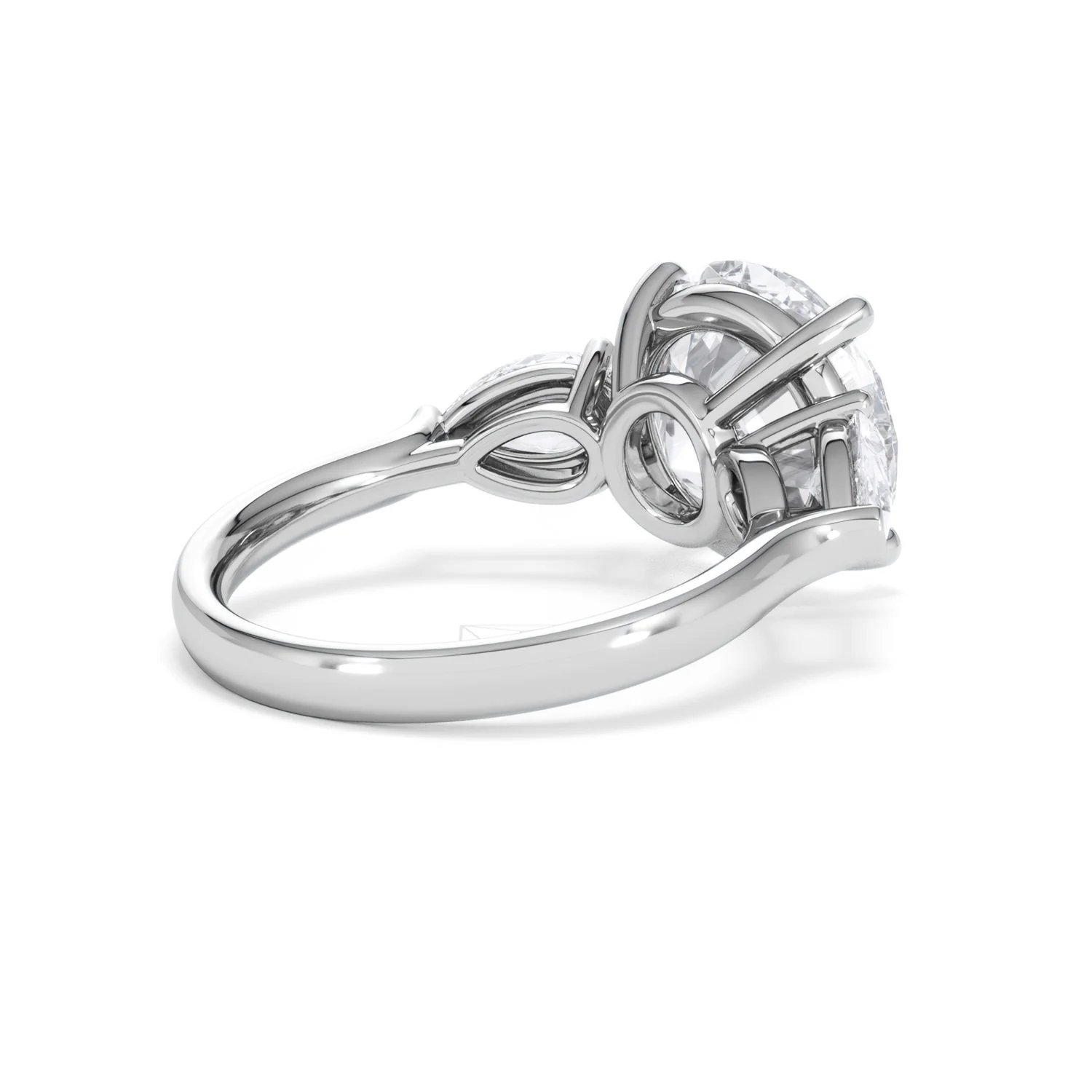 Adore 6.00ct Round Cut Lab Diamond 3 Stone Engagement Ring in Platinum - Image 37