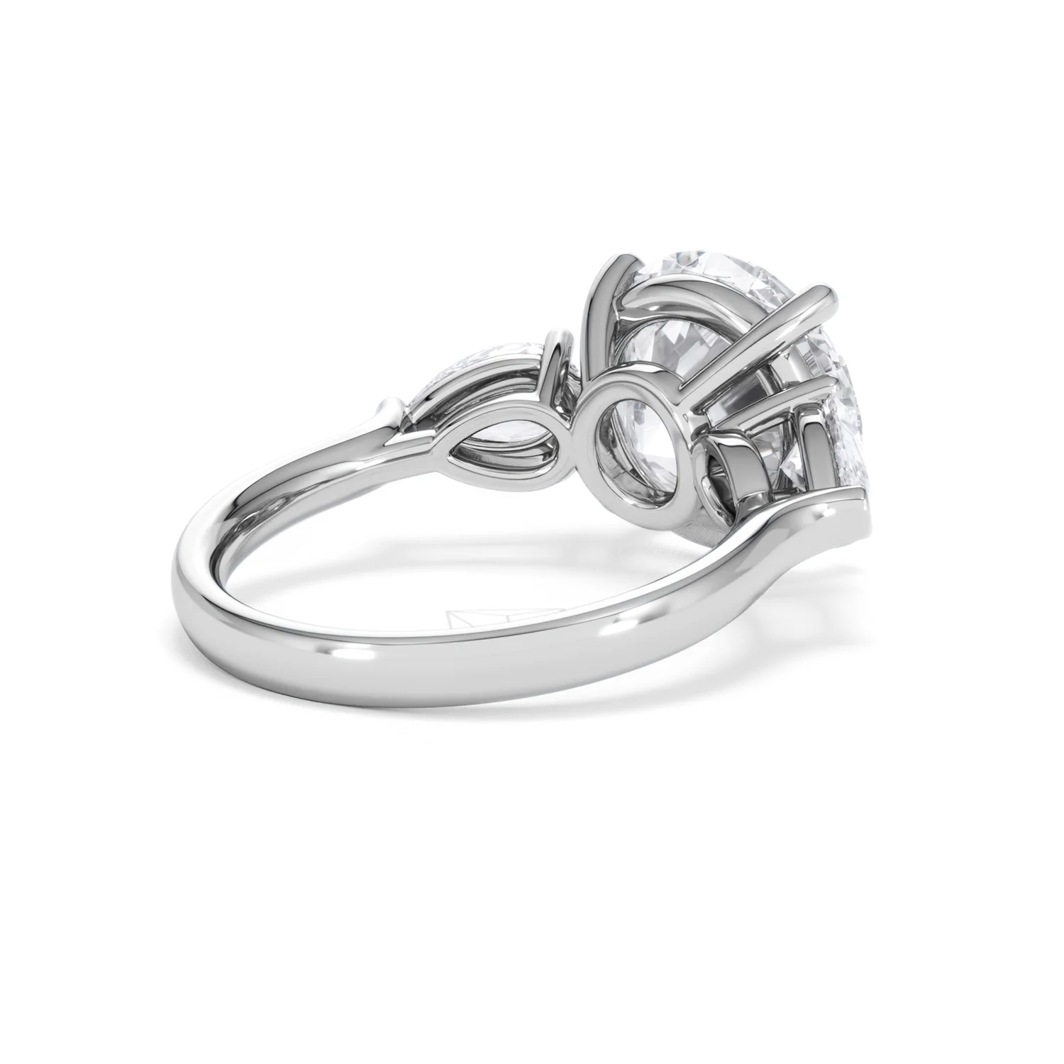 Adore 6.00ct Round Cut Lab Diamond 3 Stone Engagement Ring in Platinum - Image 38