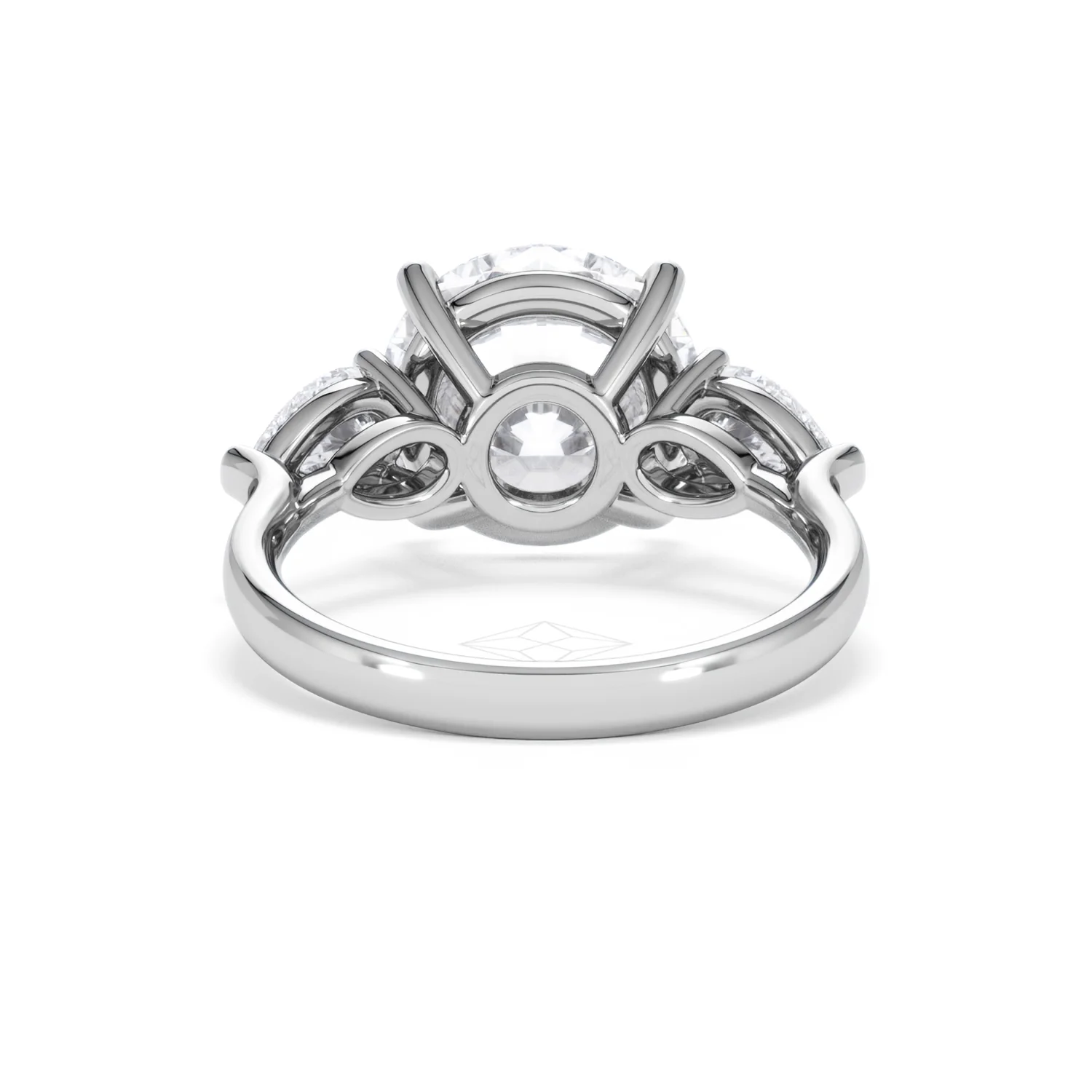Adore 6.00ct Round Cut Lab Diamond 3 Stone Engagement Ring in Platinum - Image 47
