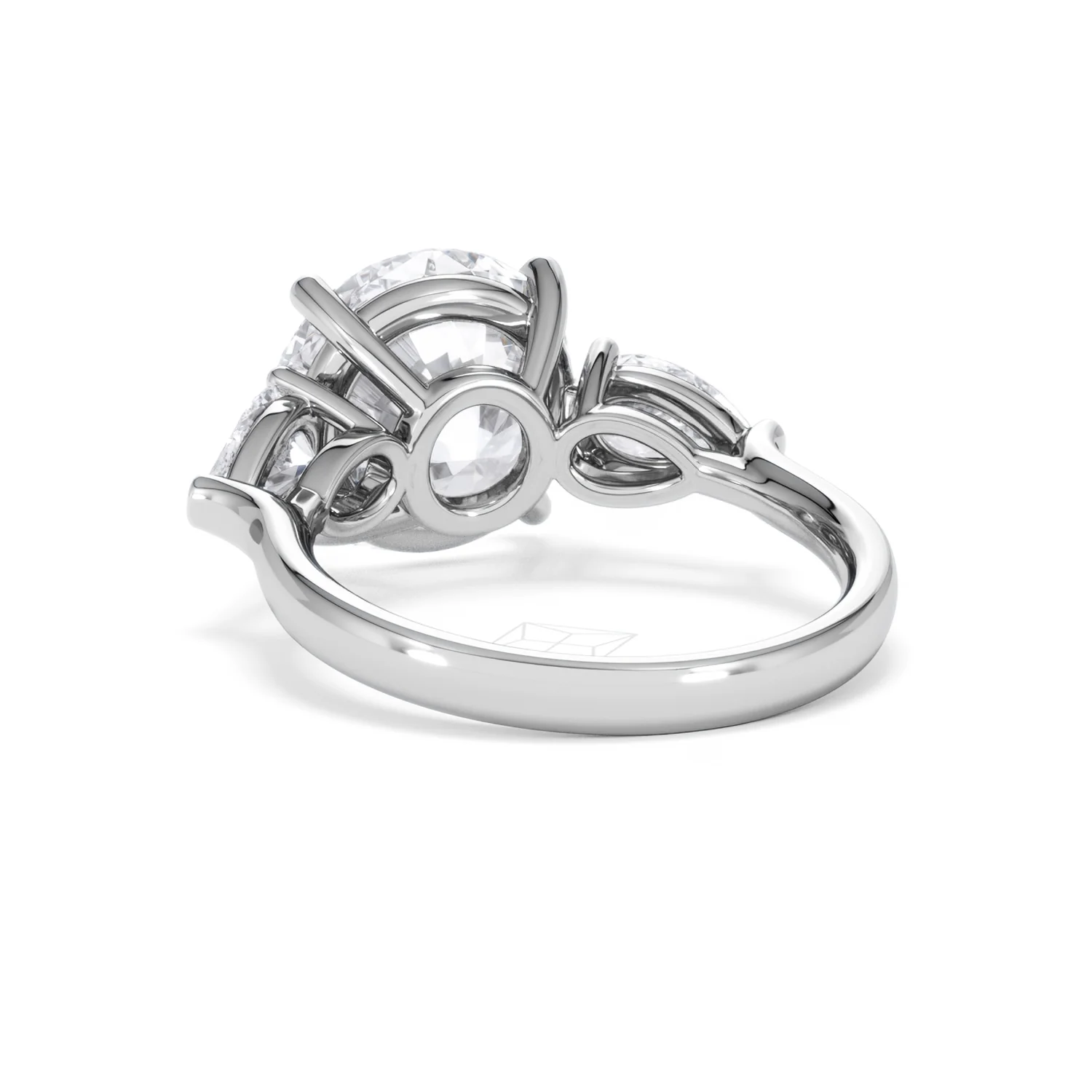 Adore 6.00ct Round Cut Lab Diamond 3 Stone Engagement Ring in Platinum - Image 52