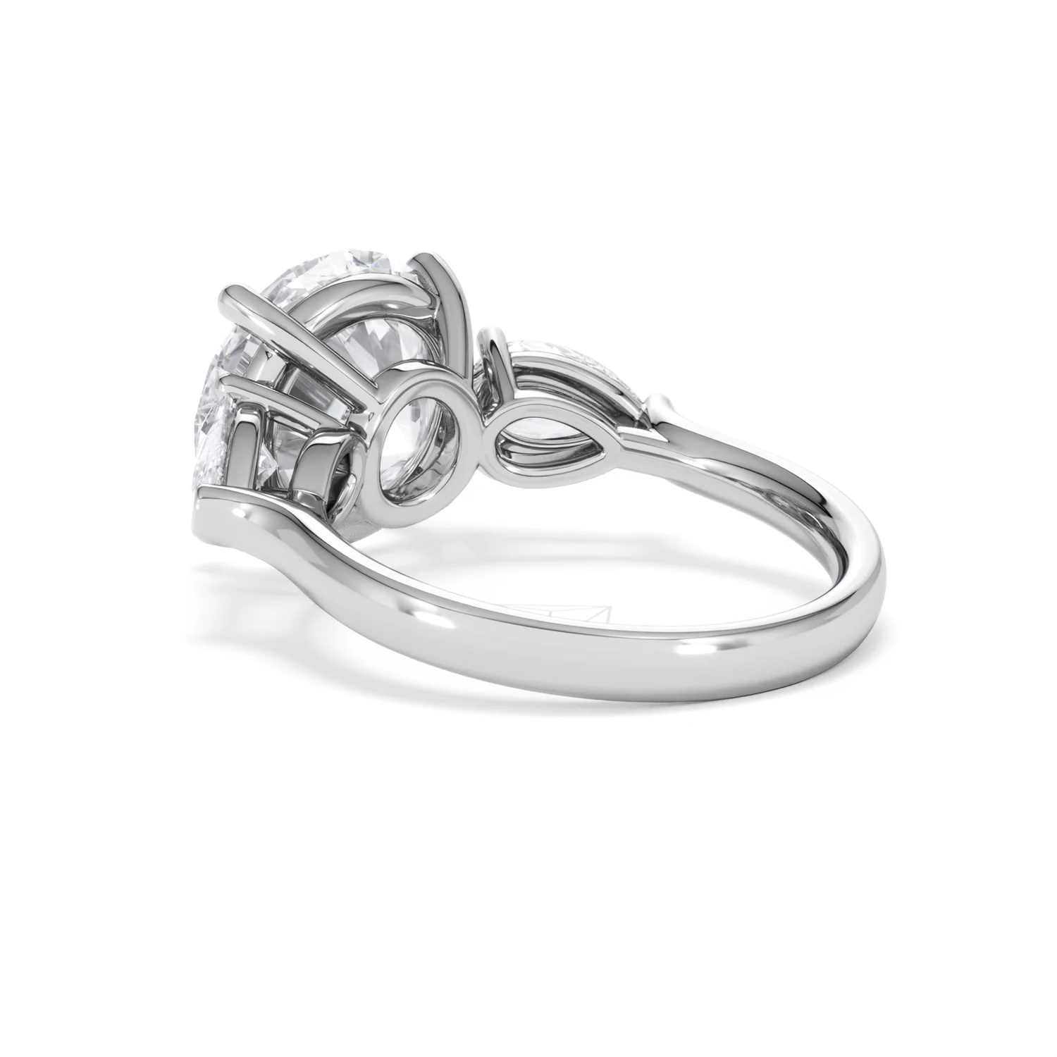 Adore 6.00ct Round Cut Lab Diamond 3 Stone Engagement Ring in Platinum - Image 56