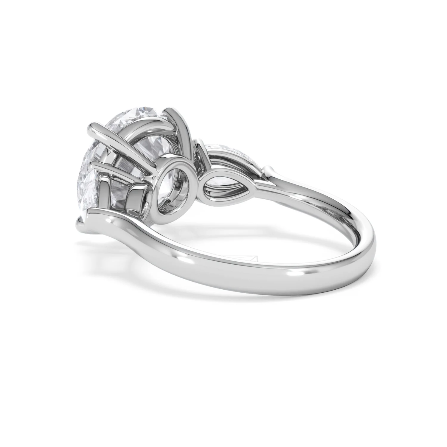 Adore 6.00ct Round Cut Lab Diamond 3 Stone Engagement Ring in Platinum - Image 57