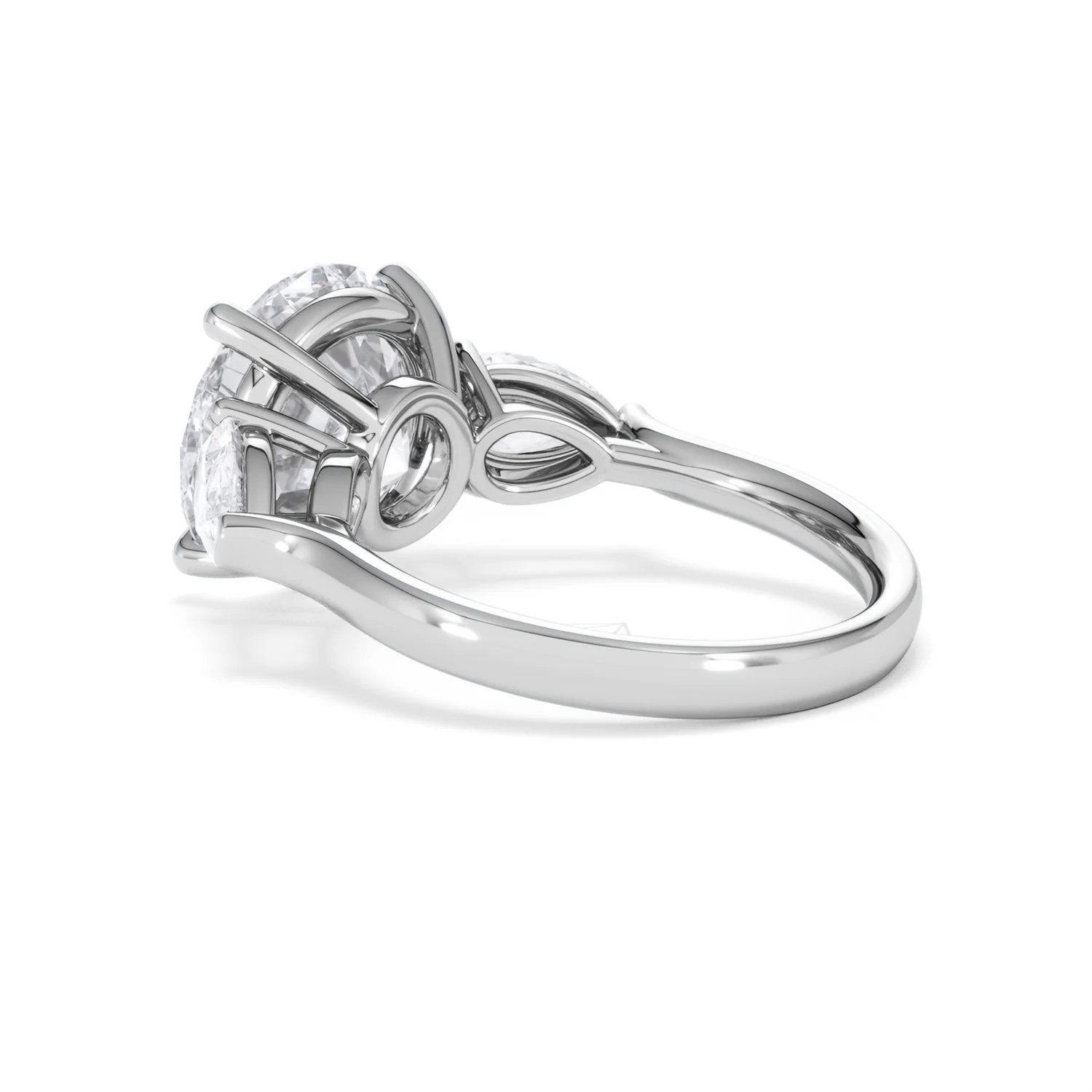 Adore 6.00ct Round Cut Lab Diamond 3 Stone Engagement Ring in Platinum - Image 58