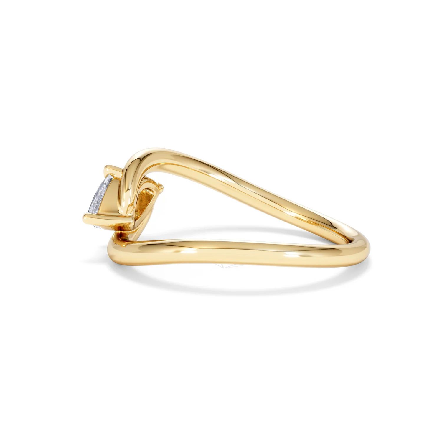 Affinity 0.50ct Marquise Cut Lab Diamond Solitaire Engagement Ring in 18K Yellow Gold - Image 65