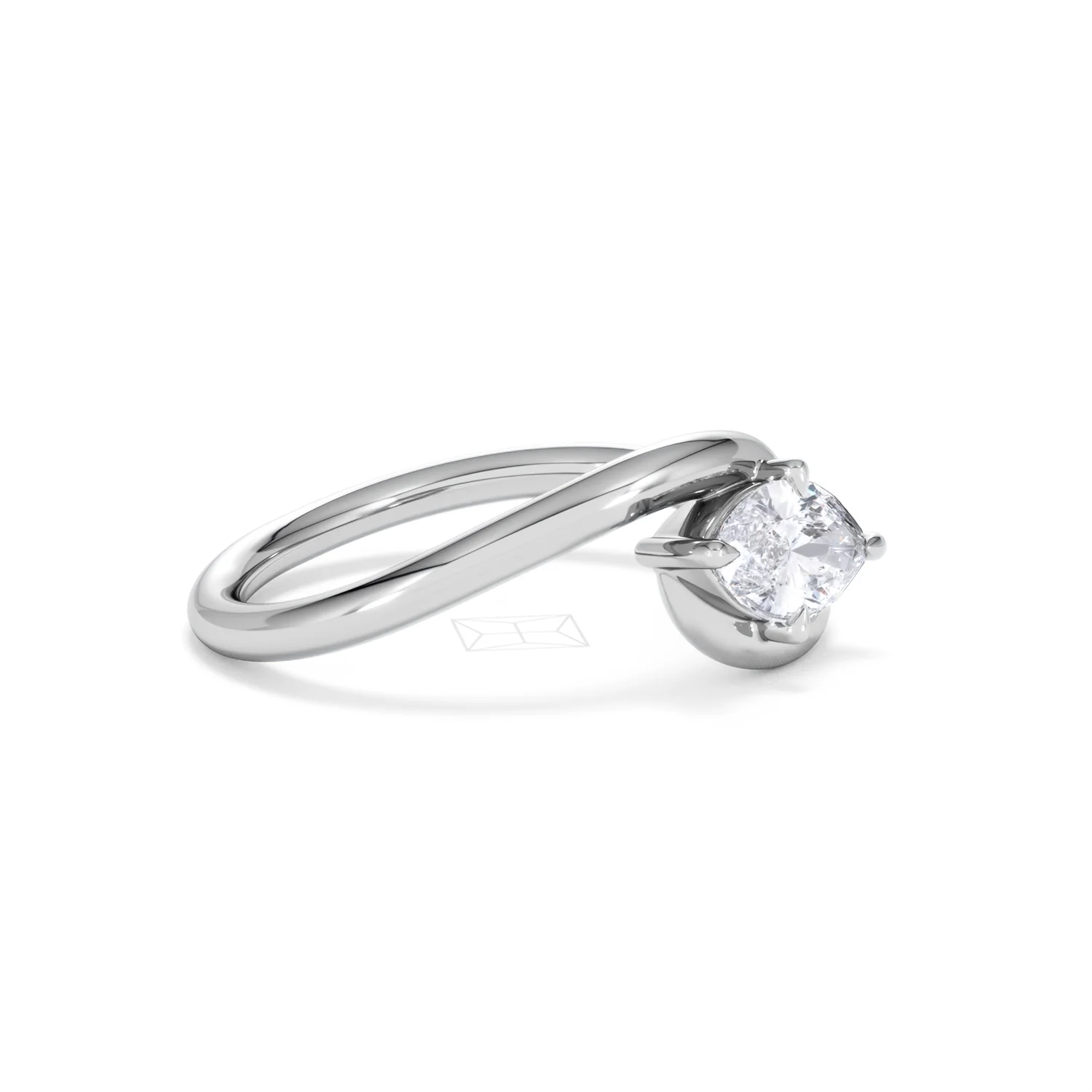 Affinity 0.50ct Marquise Cut Lab Diamond Solitaire Engagement Ring in Platinum - Image 21