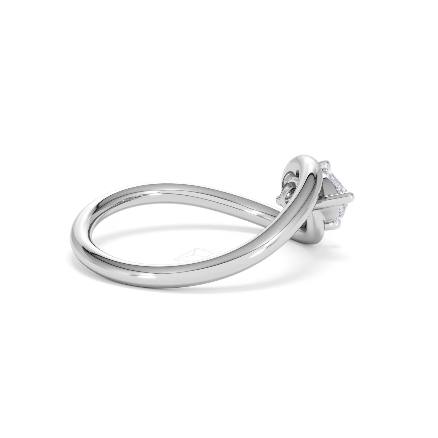 Affinity 0.50ct Marquise Cut Lab Diamond Solitaire Engagement Ring in Platinum - Image 33