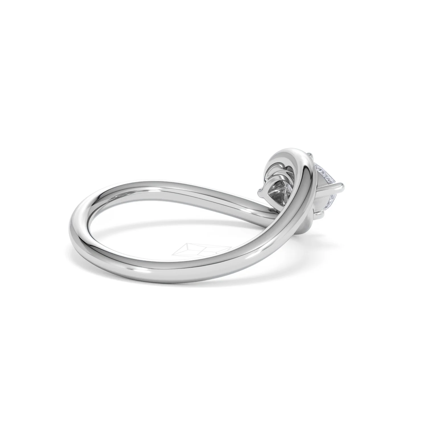 Affinity 0.50ct Marquise Cut Lab Diamond Solitaire Engagement Ring in Platinum - Image 35