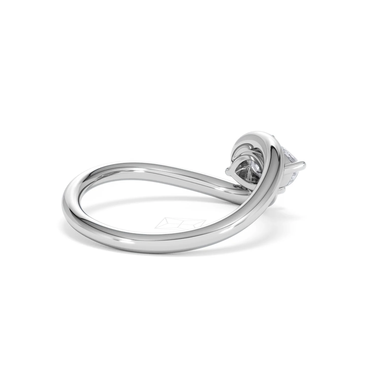 Affinity 0.50ct Marquise Cut Lab Diamond Solitaire Engagement Ring in Platinum - Image 36