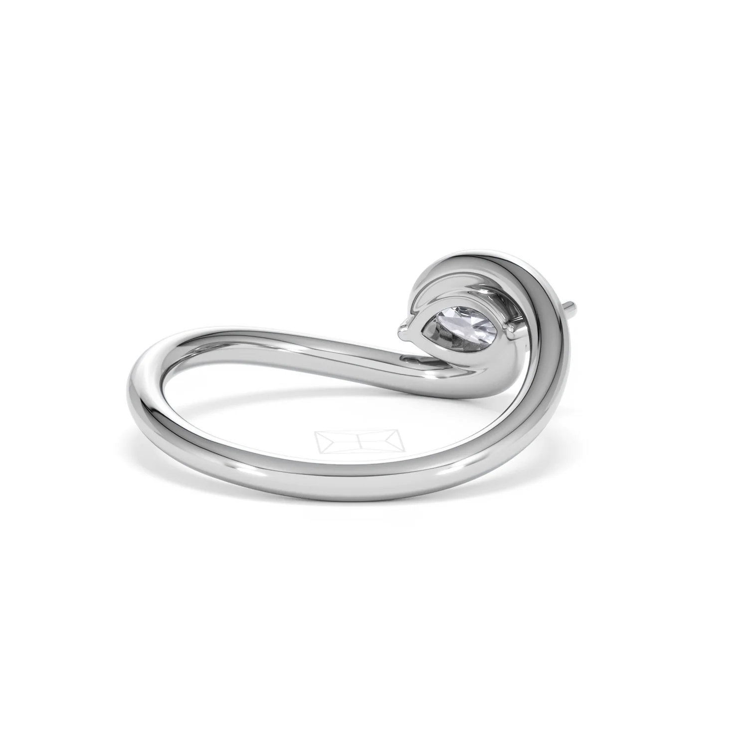 Affinity 0.50ct Marquise Cut Lab Diamond Solitaire Engagement Ring in Platinum - Image 40