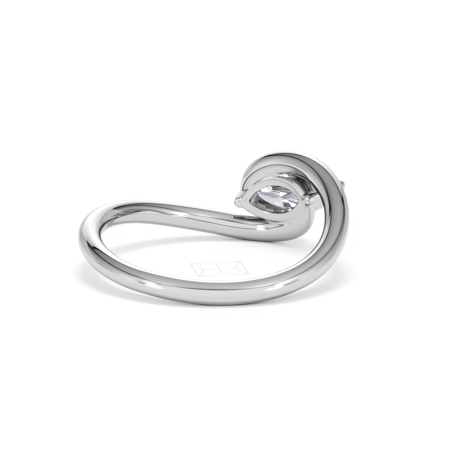 Affinity 0.50ct Marquise Cut Lab Diamond Solitaire Engagement Ring in Platinum - Image 41