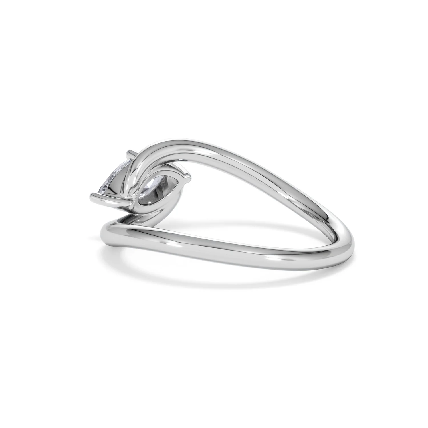 Affinity 0.50ct Marquise Cut Lab Diamond Solitaire Engagement Ring in Platinum - Image 59