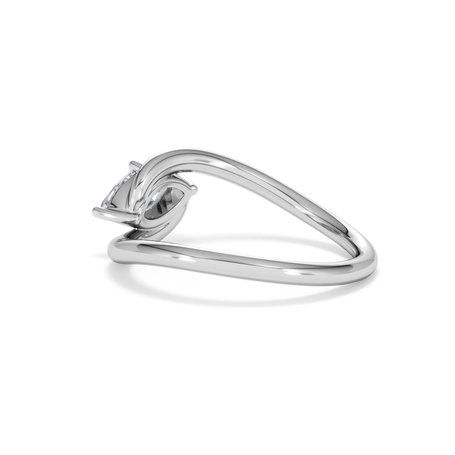 Affinity 0.50ct Marquise Cut Lab Diamond Solitaire Engagement Ring in Platinum - Image 60
