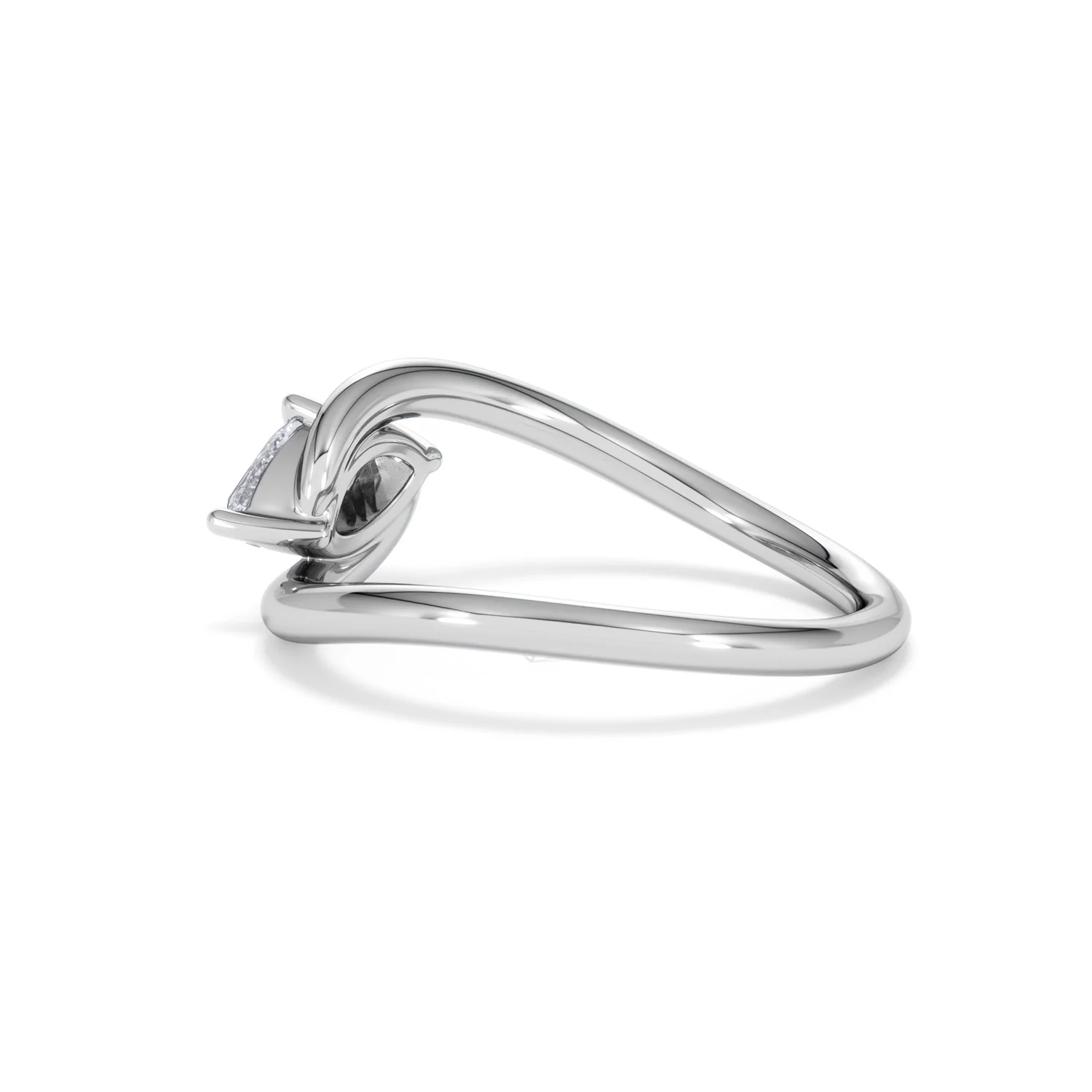 Affinity 0.50ct Marquise Cut Lab Diamond Solitaire Engagement Ring in Platinum - Image 62