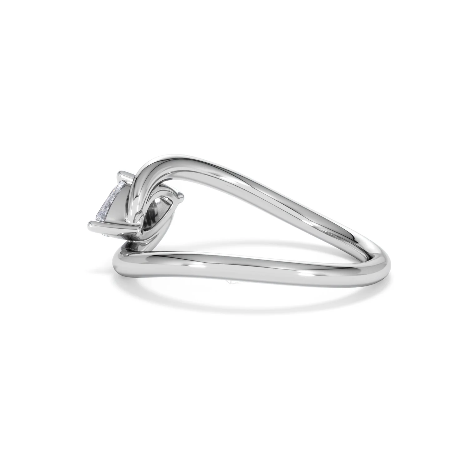 Affinity 0.50ct Marquise Cut Lab Diamond Solitaire Engagement Ring in Platinum - Image 63