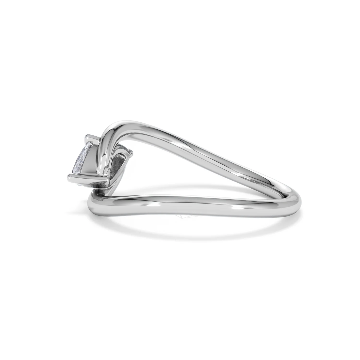 Affinity 0.50ct Marquise Cut Lab Diamond Solitaire Engagement Ring in Platinum - Image 65
