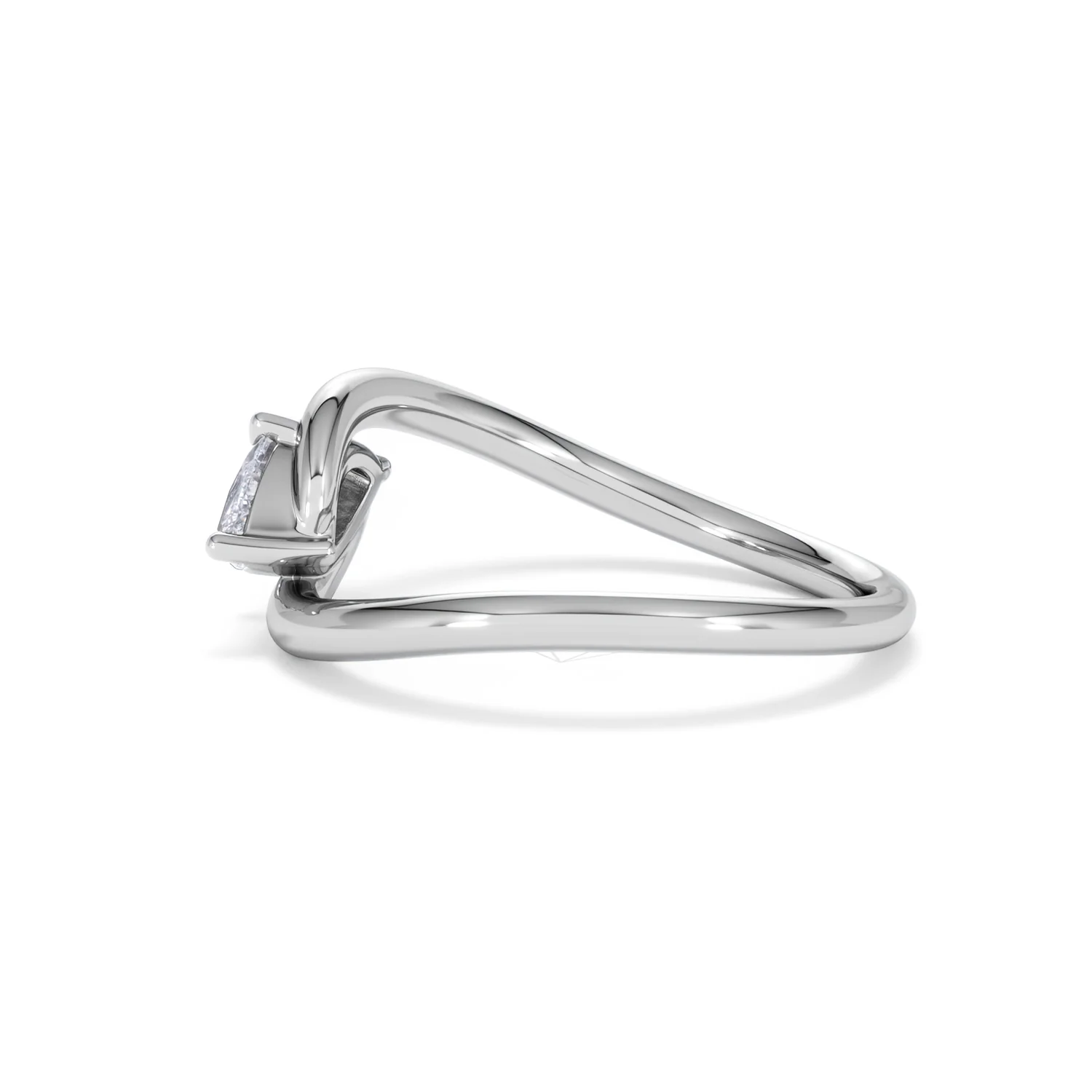 Affinity 0.50ct Marquise Cut Lab Diamond Solitaire Engagement Ring in Platinum - Image 66