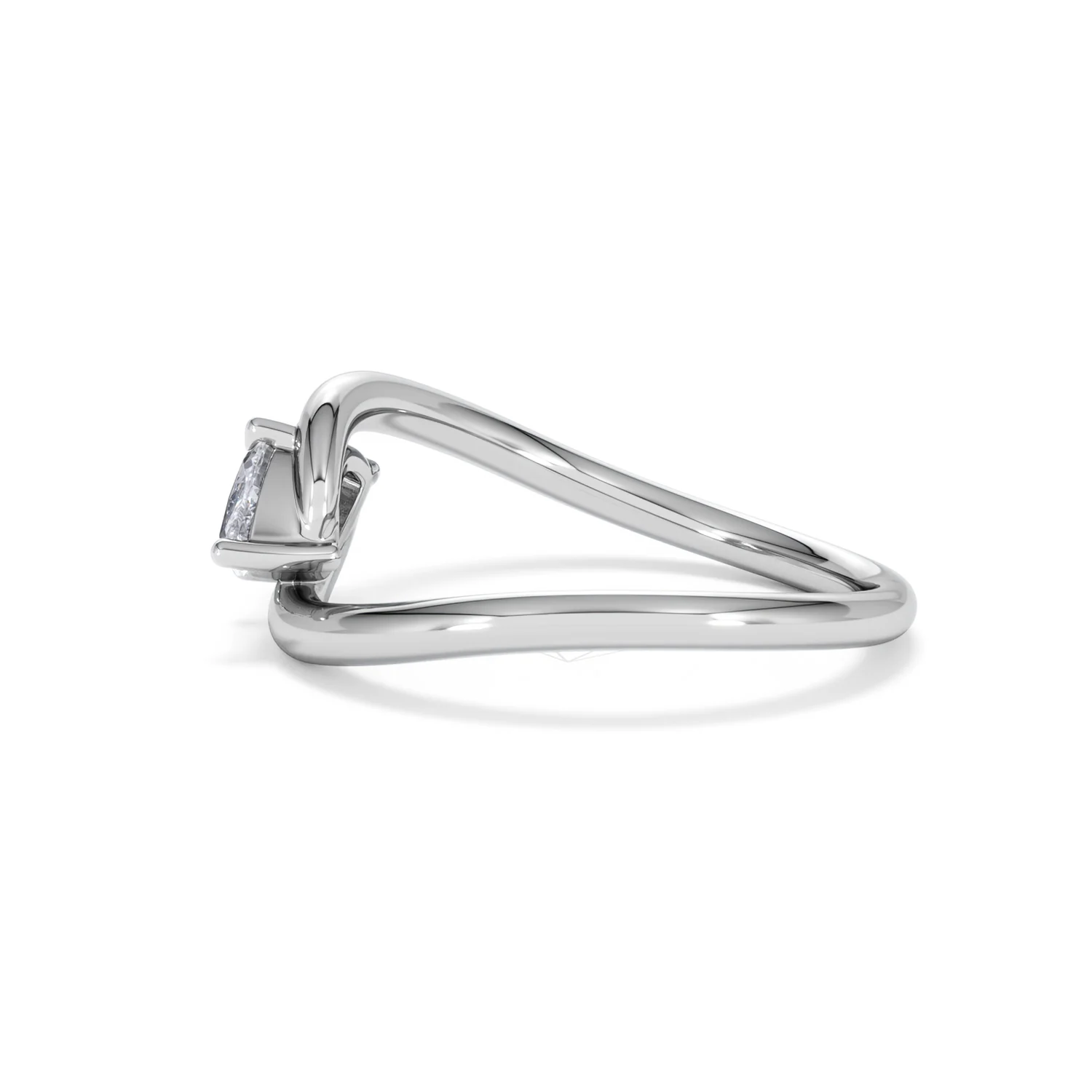 Affinity 0.50ct Marquise Cut Lab Diamond Solitaire Engagement Ring in Platinum - Image 67