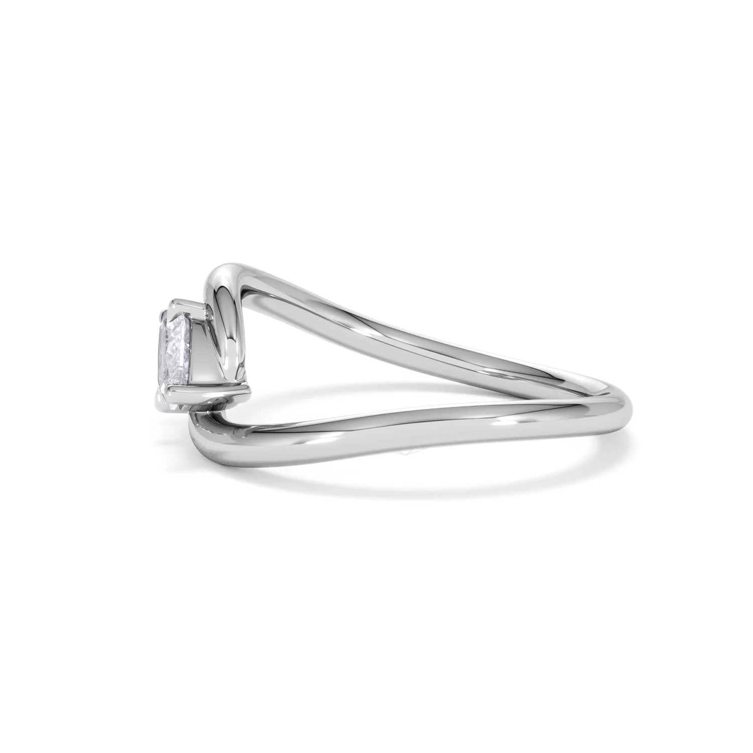 Affinity 0.50ct Marquise Cut Lab Diamond Solitaire Engagement Ring in Platinum - Image 70