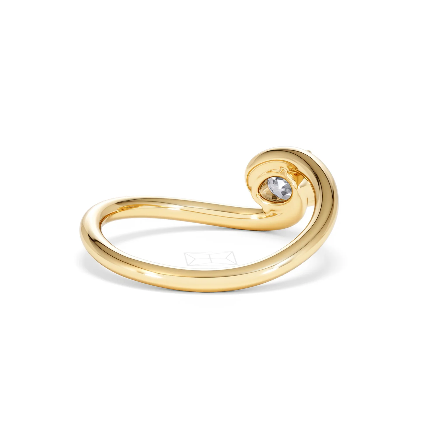 Affinity 0.50ct Oval Cut Lab Diamond Solitaire Engagement Ring in 18K Yellow Gold - Image 40