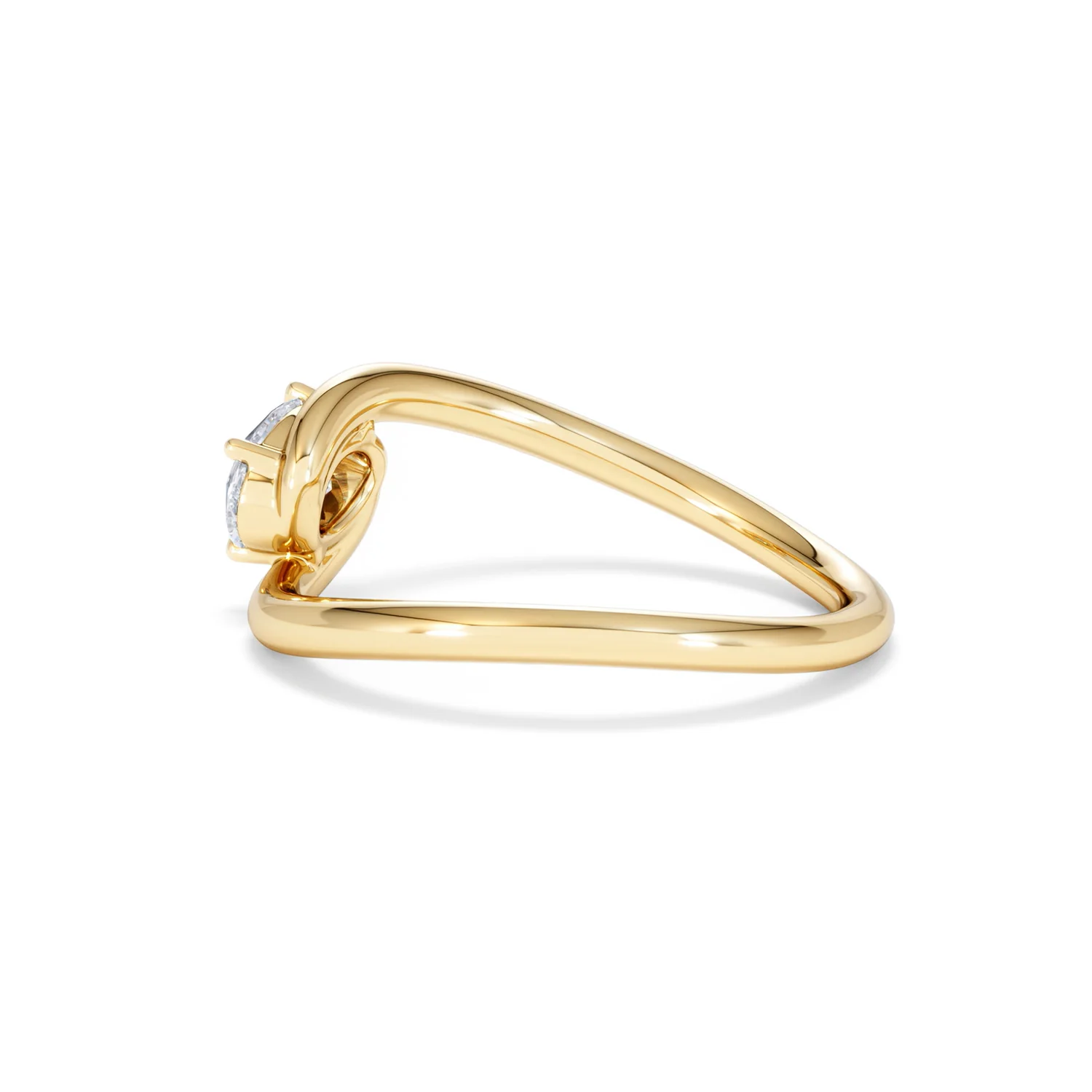 Affinity 0.50ct Oval Cut Lab Diamond Solitaire Engagement Ring in 18K Yellow Gold - Image 63