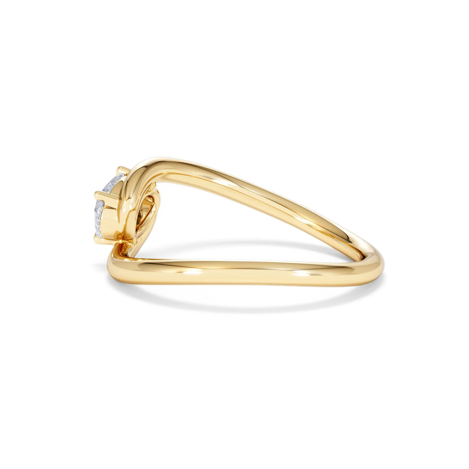 Affinity 0.50ct Oval Cut Lab Diamond Solitaire Engagement Ring in 18K Yellow Gold - Image 64