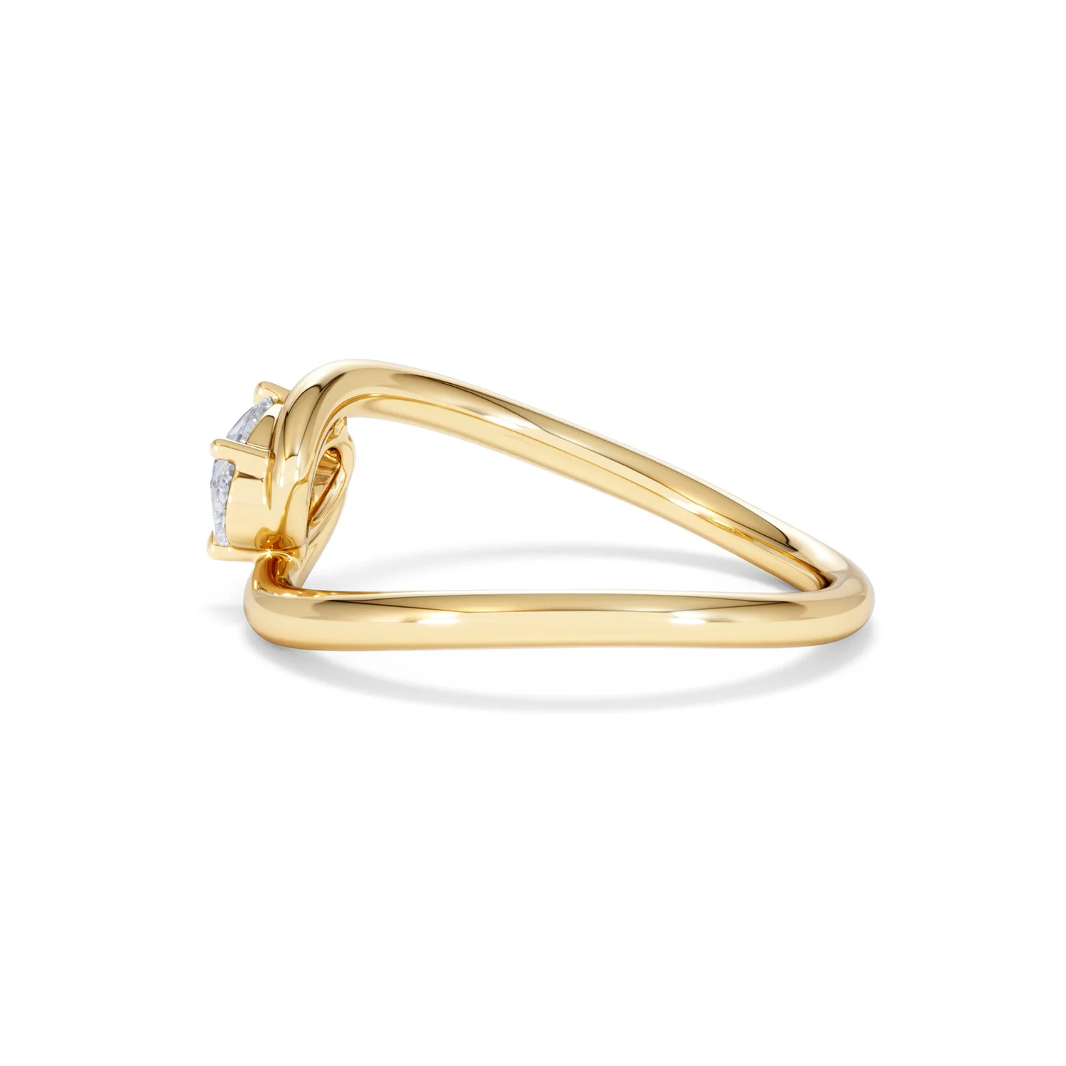 Affinity 0.50ct Oval Cut Lab Diamond Solitaire Engagement Ring in 18K Yellow Gold - Image 65