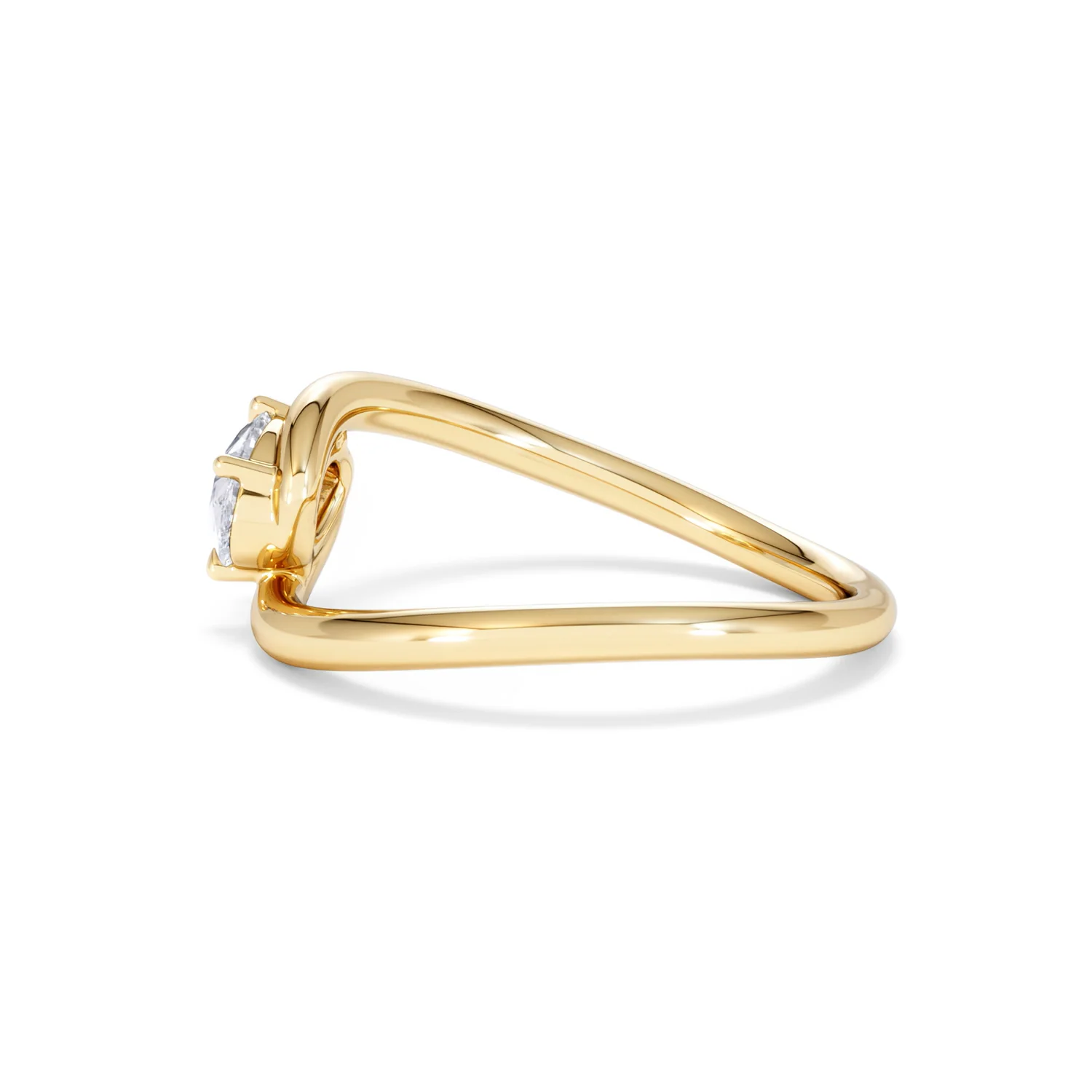 Affinity 0.50ct Oval Cut Lab Diamond Solitaire Engagement Ring in 18K Yellow Gold - Image 66