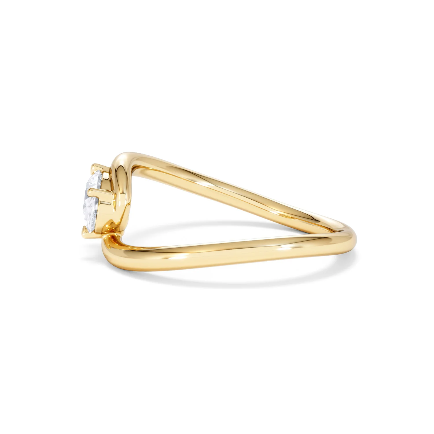 Affinity 0.50ct Oval Cut Lab Diamond Solitaire Engagement Ring in 18K Yellow Gold - Image 69