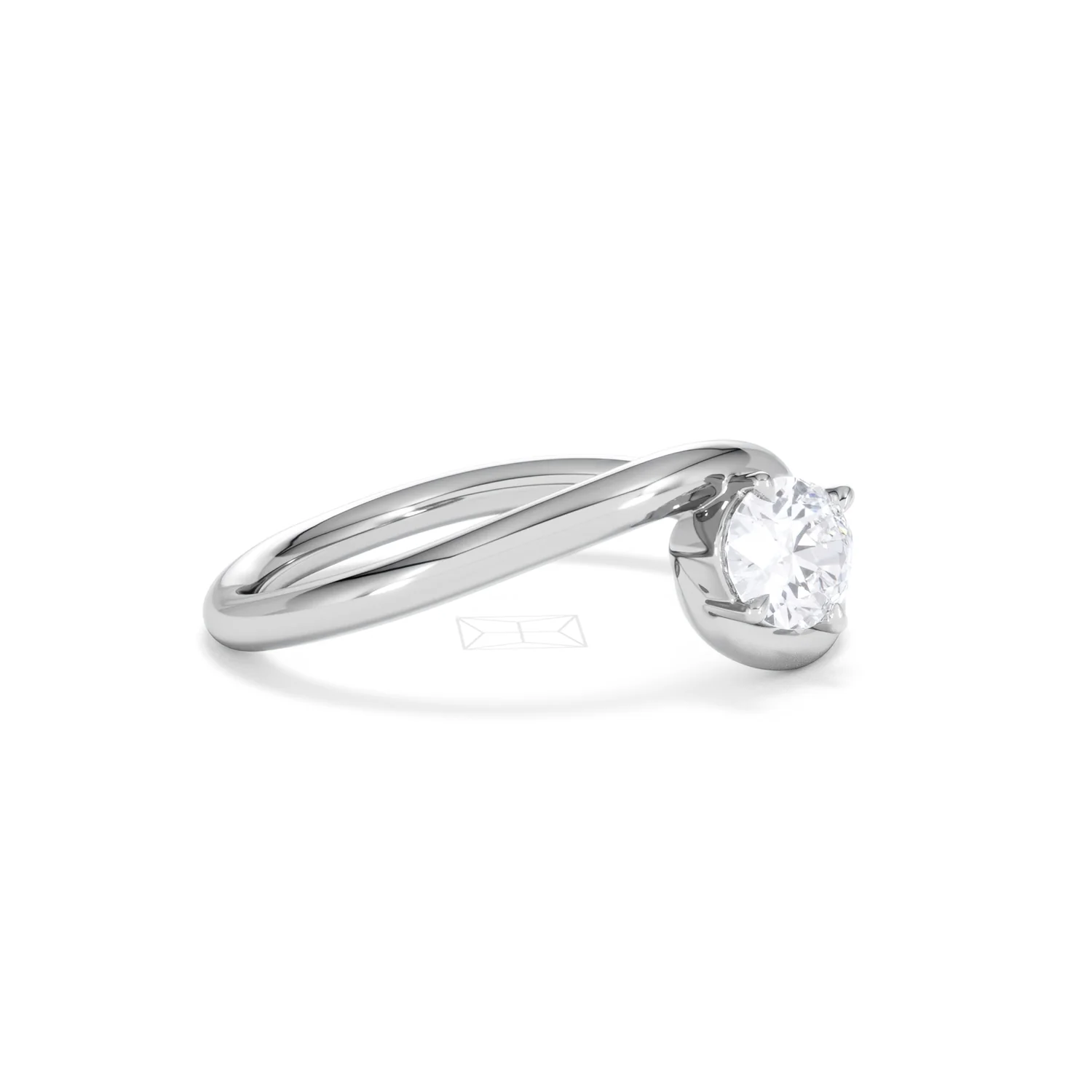 Affinity 0.50ct Oval Cut Lab Diamond Solitaire Engagement Ring in Platinum - Image 20