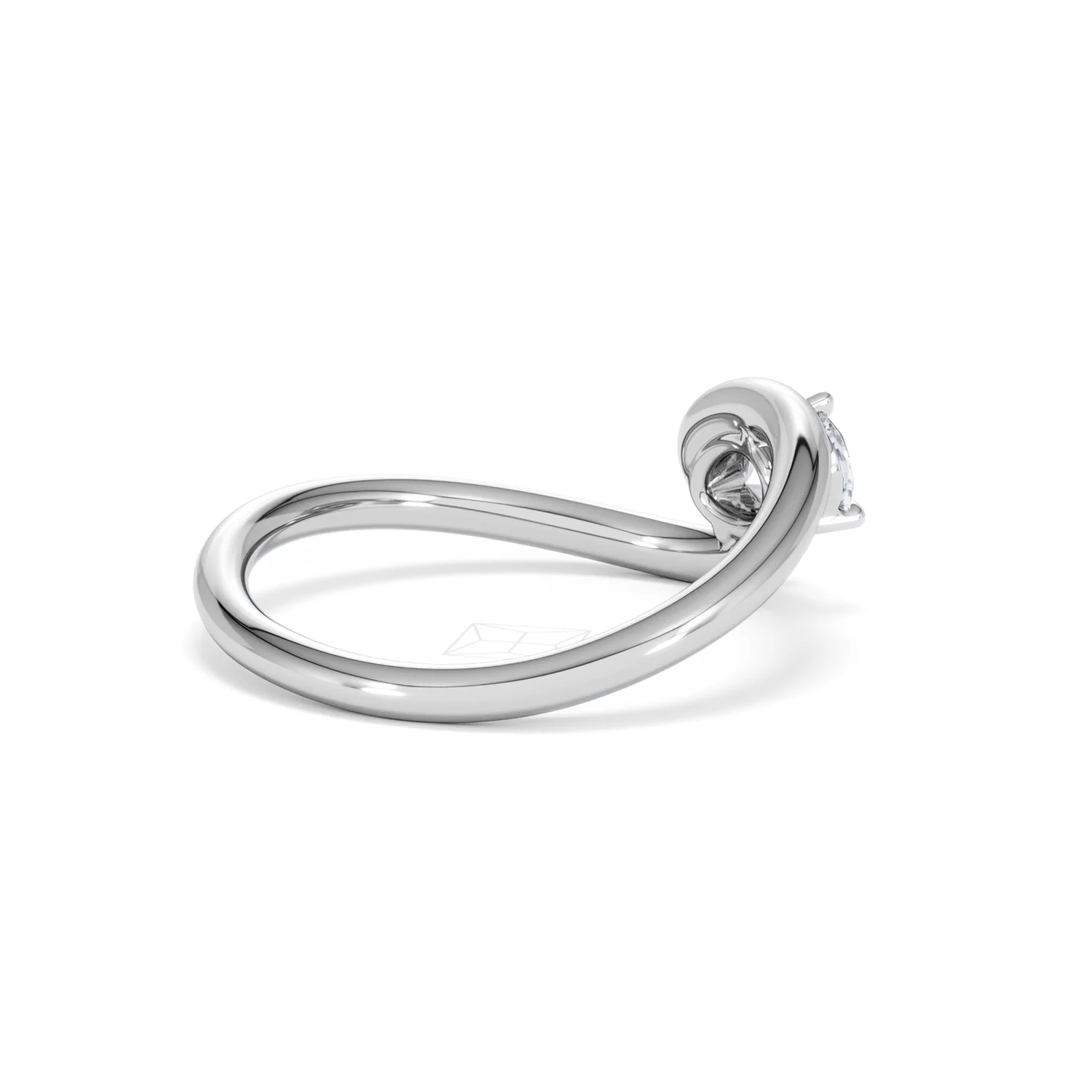 Affinity 0.50ct Oval Cut Lab Diamond Solitaire Engagement Ring in Platinum - Image 36