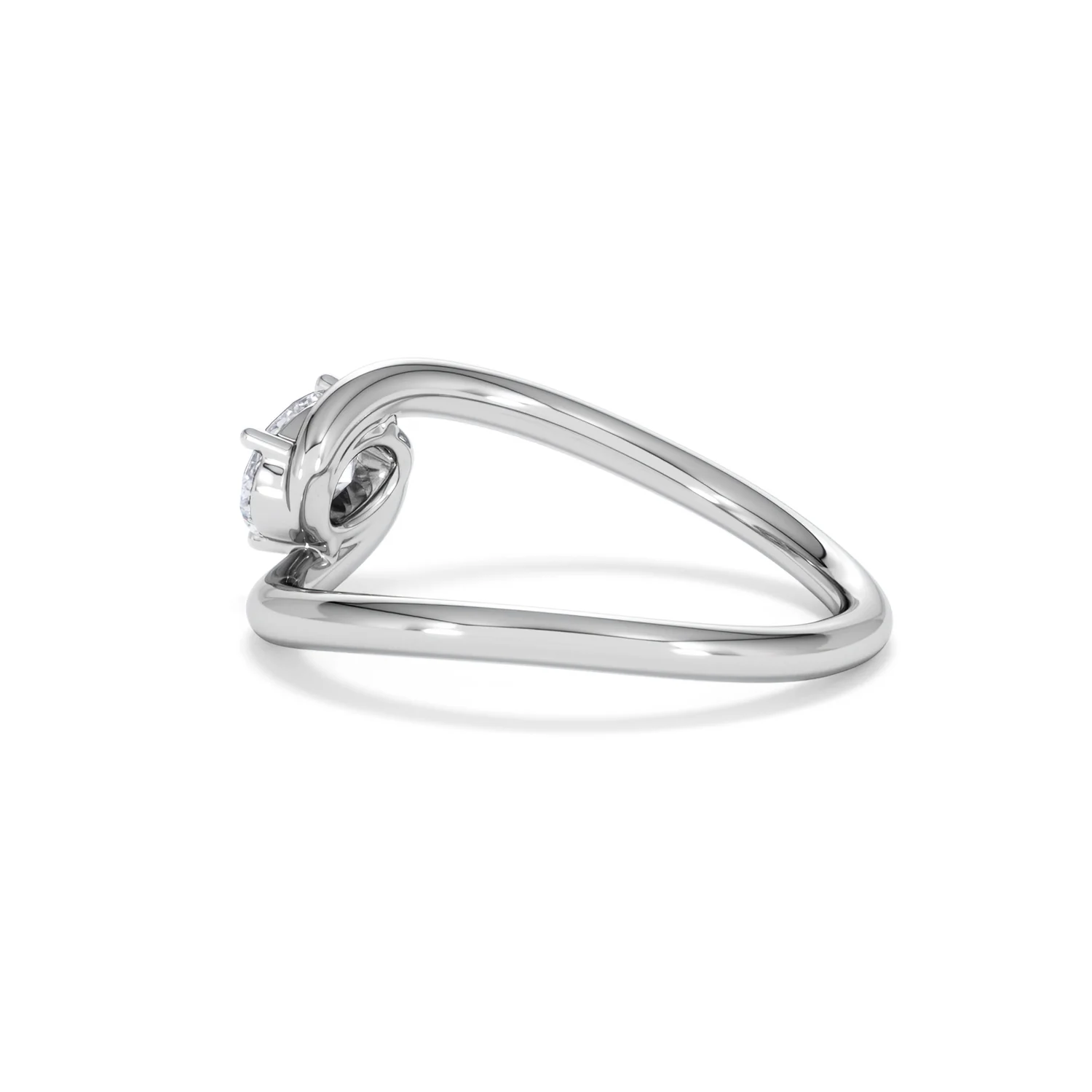 Affinity 0.50ct Oval Cut Lab Diamond Solitaire Engagement Ring in Platinum - Image 61