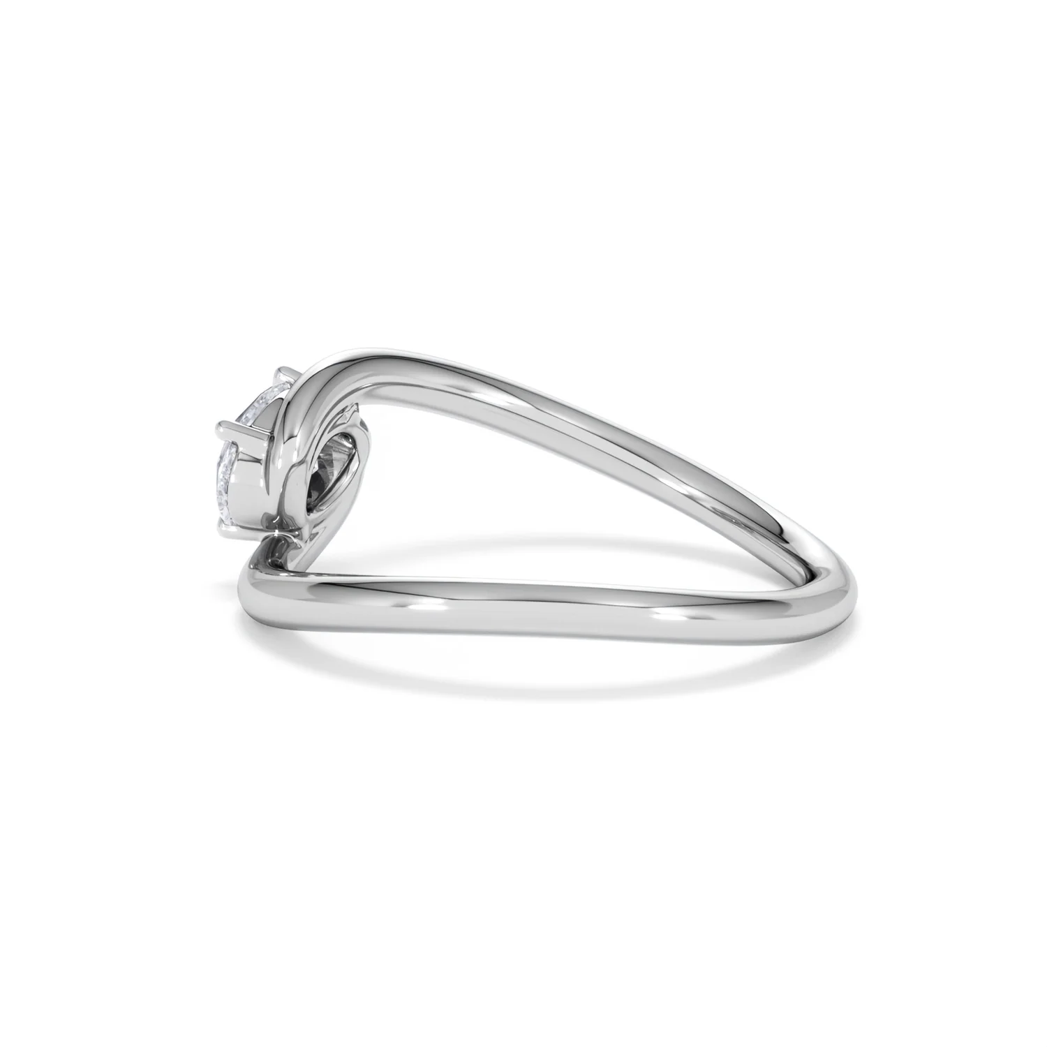 Affinity 0.50ct Oval Cut Lab Diamond Solitaire Engagement Ring in Platinum - Image 63